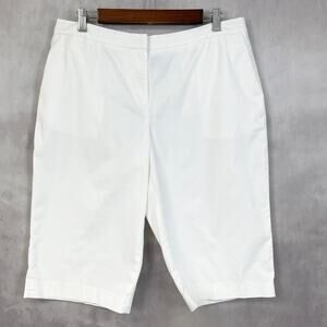 Madison Studio Womens Bermuda Shorts Sz 12 Stretch Summer Walking Coastal Resort